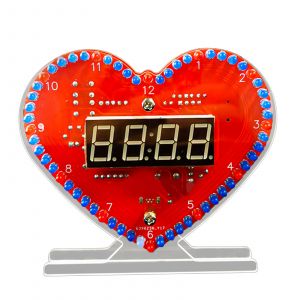 Bausatz: Herzförmige LED-Uhr