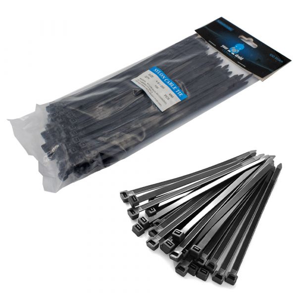 100 Kabelbinder schwarz 4,8*200mm
