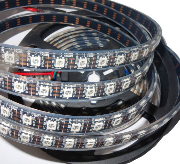 1 Meter WS2812B LED Strip WASSERDICHT 5050RGB DC5V 60LEDs/m