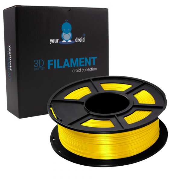 yourDroid BioSilk PLA PLUS Filament Gelb 1.75mm 1kg
