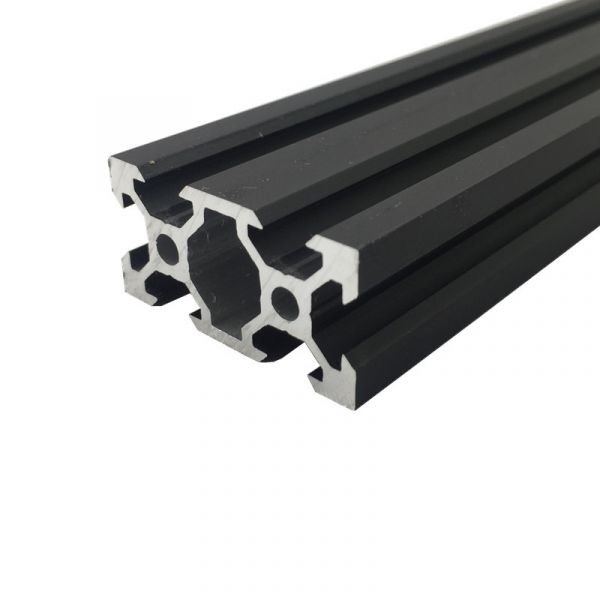 V-Slot Aluminiumprofil 2040 1 Meter schwarz