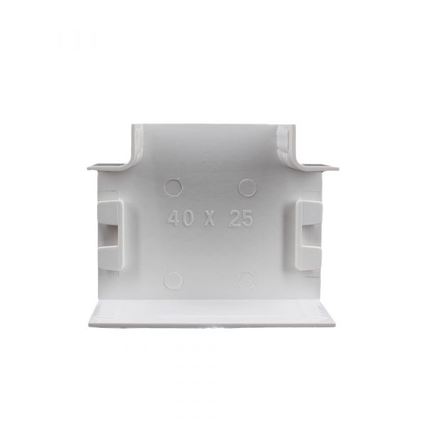 10x Kabelkanal T-Stück 40x25 weiss