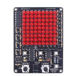 Bausatz: LED Spiel – DIY Lötkit mit 81 roten LEDs & Lauflichteffekt