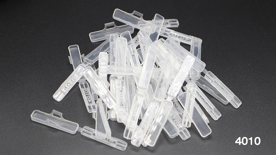 100 Kabelmarkierer transparent 40x10mm | Roboter-Bausatz.de