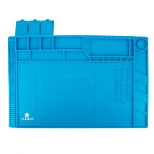 yourDroid Lötmatte Silikon 45x30cm hitzebeständig mit Fächern