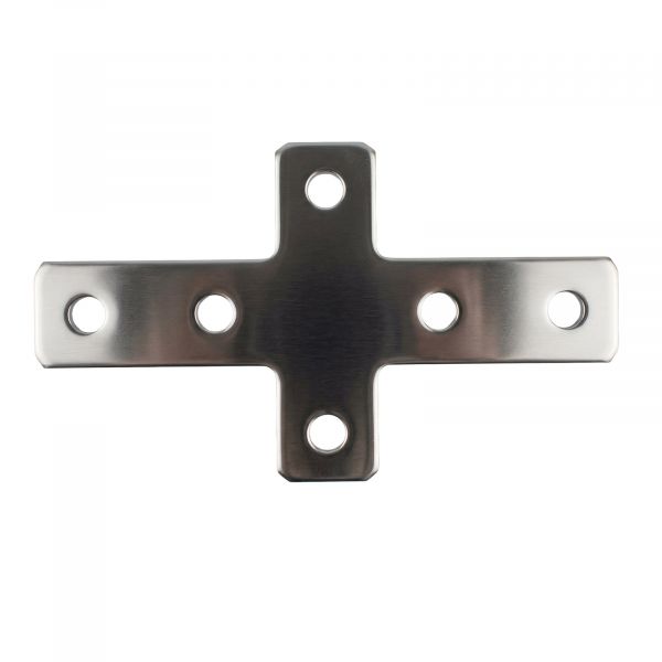 Kreuz-Verbinder für 2020 Aluminiumprofile Silber