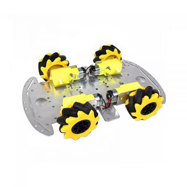 4WD Smart Car Alumium Chassis Mecanum Wheels