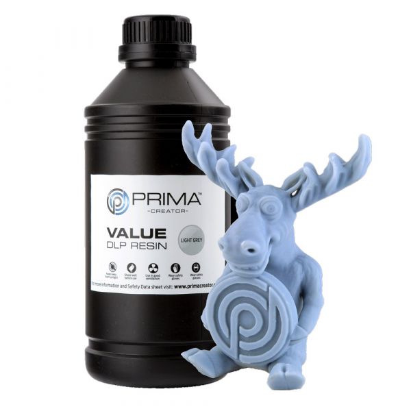 PrimaCreator Value Standard UV Resin - 500 ml - Light Grey