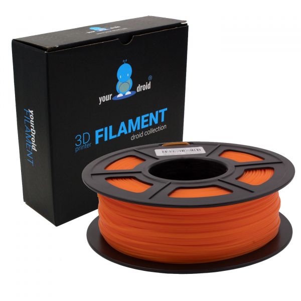 yourDroid PLA filament transparent orange