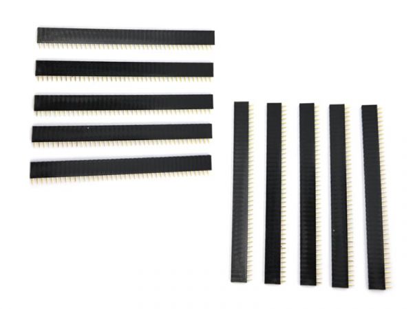 10x 40 Pin 2.54 mm Buchsenleiste einreihig