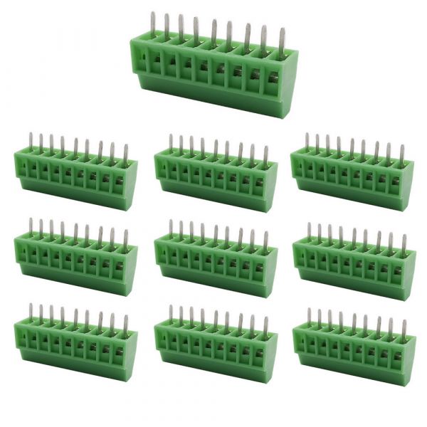 10x Schraubklemmen 9 Pin 2.54mm 150V 6A für 26-18 AWG Kabel