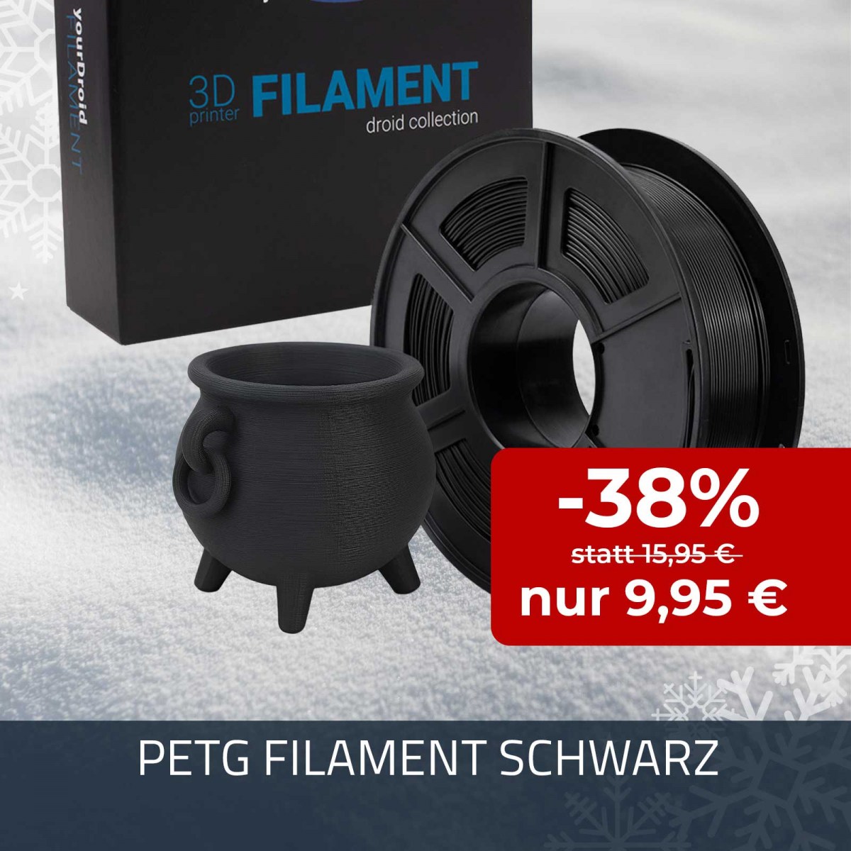 PETG Filament schwarz