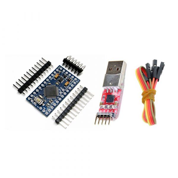 Mini Mega328P Pro Version mit CP2102 USB Wandler - 5V/16MHz - Arduino kompatibel