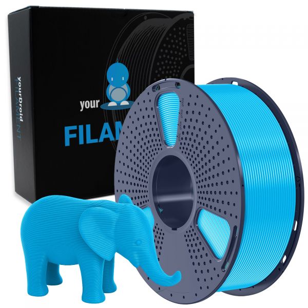 yourDroid PLA+ Filament Cyan 1.75mm 1kg
