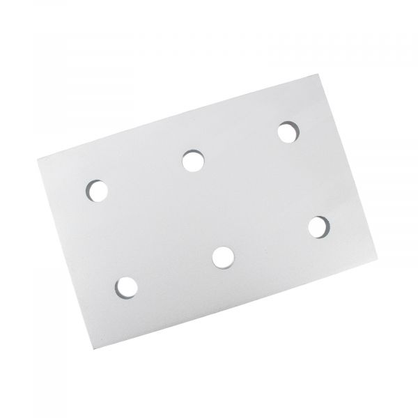 Montageplatte 6060-6 für Aluminiumprofile Silber