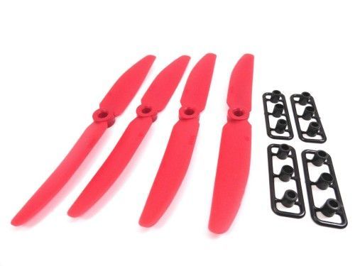 4 x Gemfan Red 5X3 5030 CCW CounterClockwise