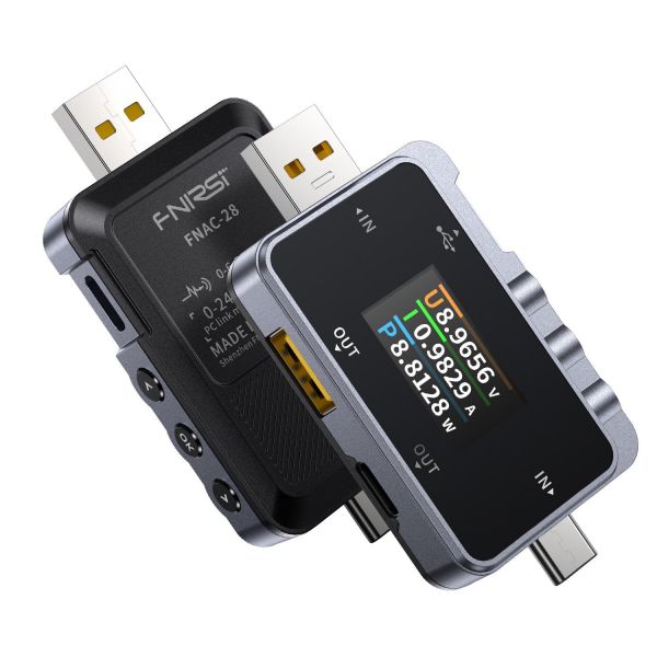 FNIRSI FNAC-28 USB-Tester – 2-in-1 Messgerät für USB-A und USB-C mit TFT-Display