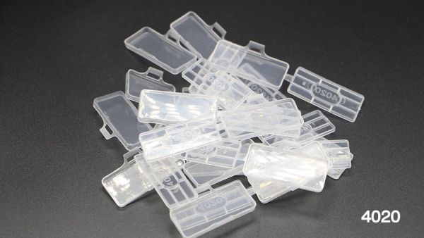 100 Kabelmarkierer transparent 40x20mm