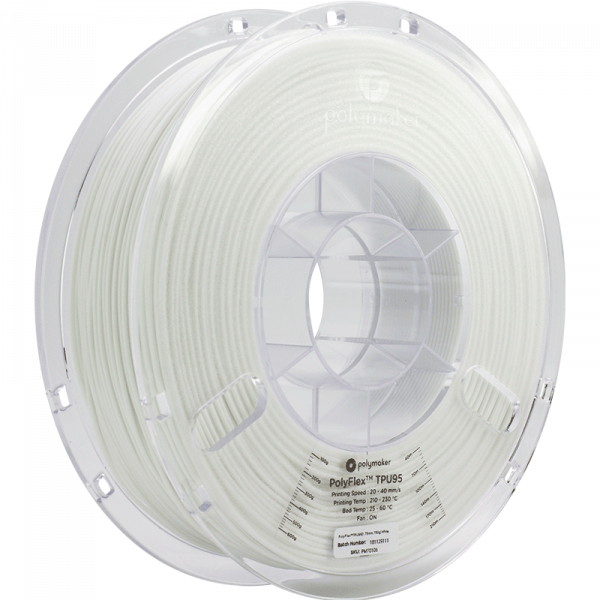 Polymaker PolyFlex TPU95 Filament Weiss 1.75mm 750g