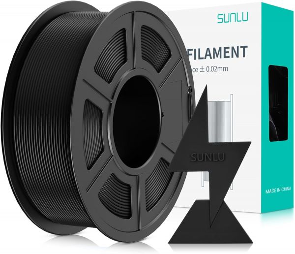 Sunlu High-Speed PLA Filament Black 1.75mm 1kg