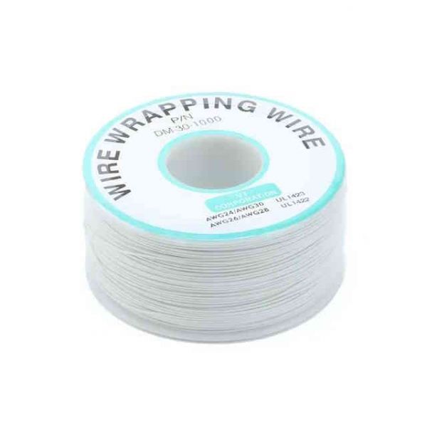 250m 30AWG Kupferkabel Weiss