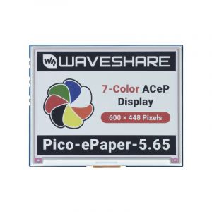 Waveshare 5.65" e-Paper Display Modul für Raspberry Pi Pico, 600×448