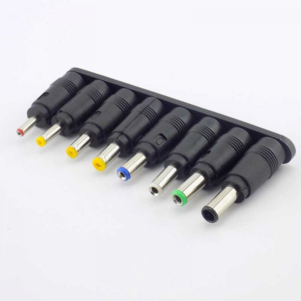 8x DC Adapter Set 5.5x2.1mm Male zu Female – Netzteilstecker Konverter Kit