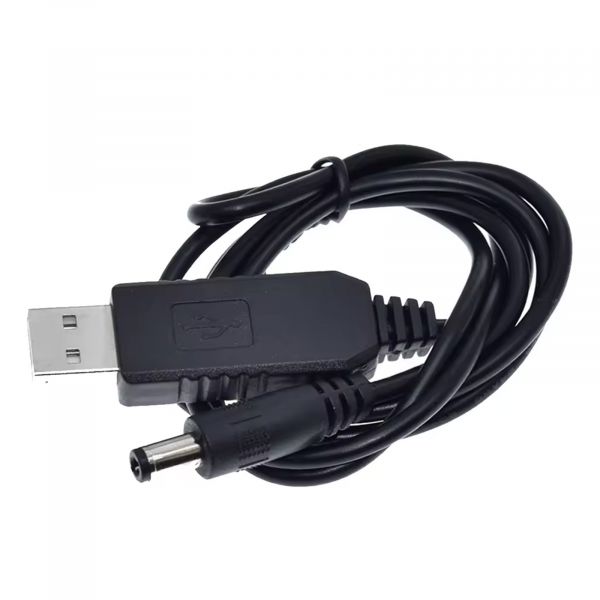 USB Step-Up Konverter Kabel 5V auf 9V mit 2,1x5,5mm DC-Stecker