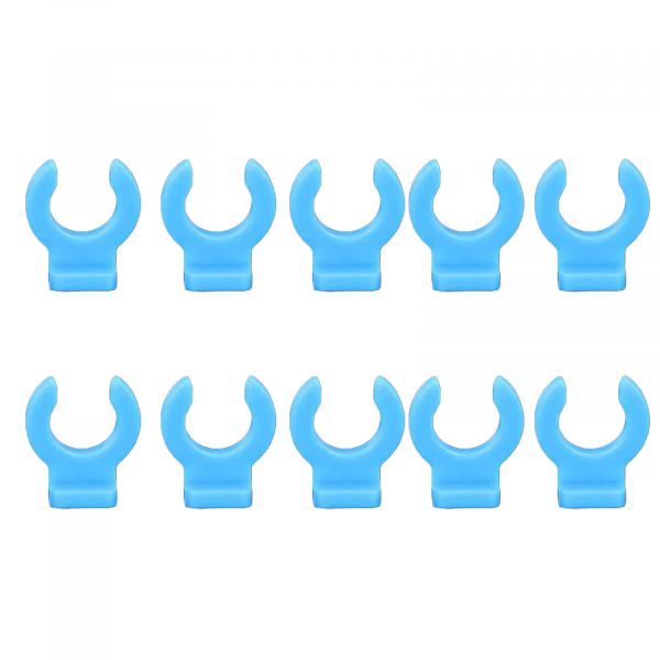 10x PTFE Verbinder Clip blau