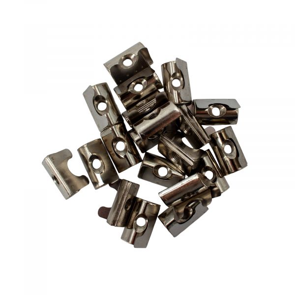 20x Nutenstein M5 Nut 8 einschwenkbar mit Feder