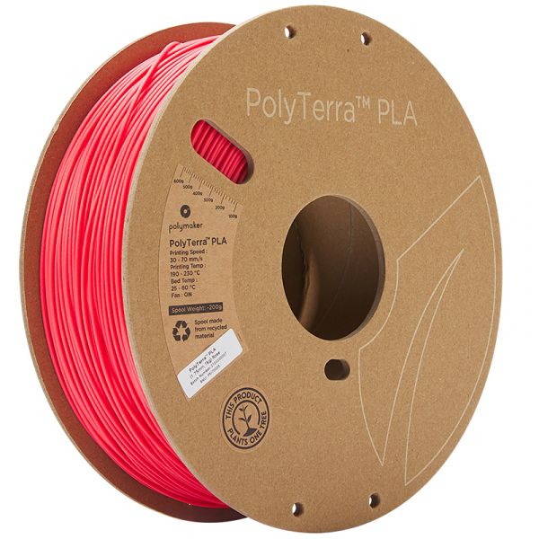 Polymaker PolyTerra PLA Filament Rose 1.75mm 1kg
