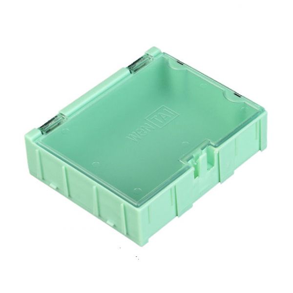 1x Leer Container Box 3 für SMD Bauelemente - grün