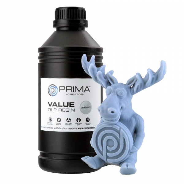 PrimaCreator Value Standard UV Resin - 500 ml - Light Grey