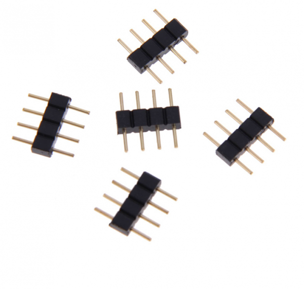 5x RGB SMD 4 Pol LED Stecker Kabel Verbinder Adapter Kupplung für Strip Leiste