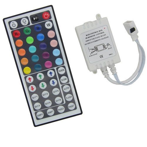 44 Tasten Ir Control Box Fur Rgb Led Strips Mit Fernbedienung Roboter Bausatz De Led Fernbedienung Rgb
