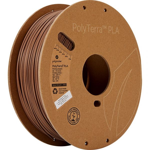 Polymaker PolyTerra PLA Filament Army Brown 1.75mm 1kg