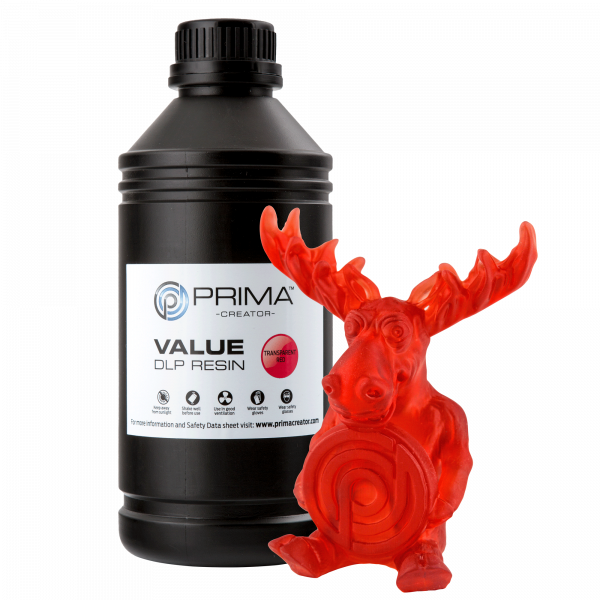PrimaCreator Value Standard UV Resin - 500 ml - Transparent Red