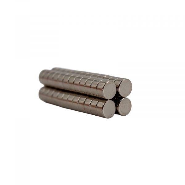 Neodym Magnet rund 6x3mm N35 50er Pack