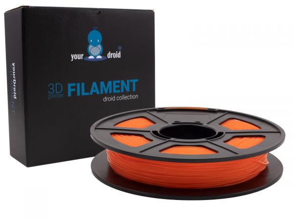 yourDroid TPU filament transparent orange 1.75mm 500g