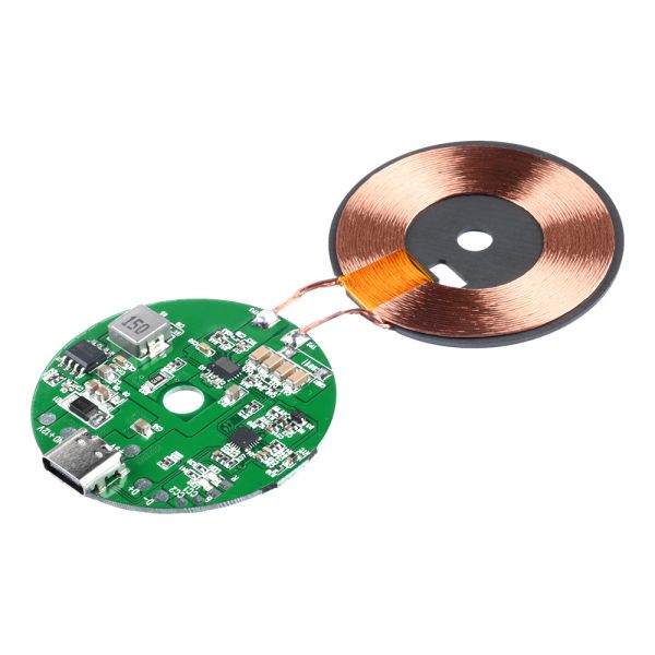 Hochleistungs-Wireless-Charger Modul DC 5–12V 20W – Type-C Schnelllade-Schaltkreis für Mobilgeräte