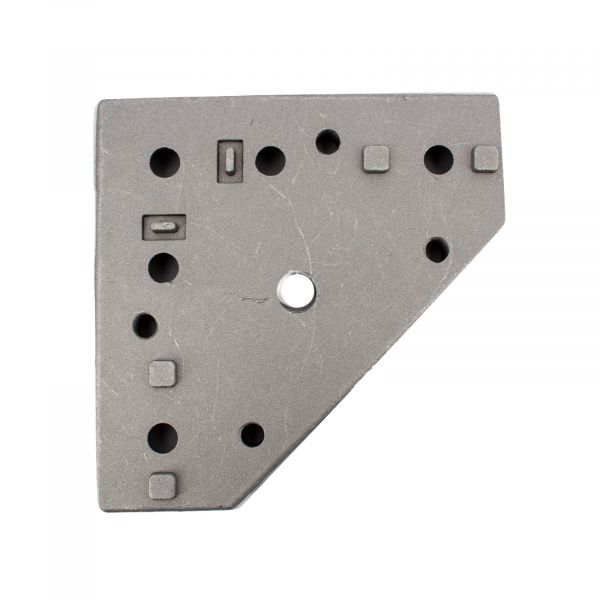 Stellfuß-Basis 4040 mit M12-Gewinde für Aluminiumprofile 45 x 74mm Lochabstand