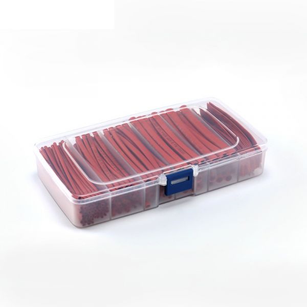 165 Schrumpfschläuche im Sortiment 600V 2mm 3mm 4mm 5mm 6mm 8mm (rot)