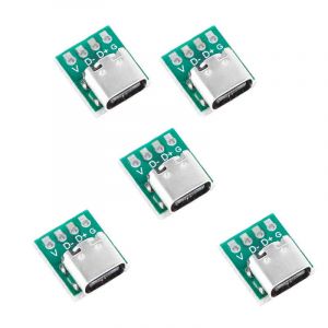 5x USB-C 3.1 Buchse auf Pins Adapterplatine 5x USB-C 3.1 Buchse auf Pins Adapterplatine