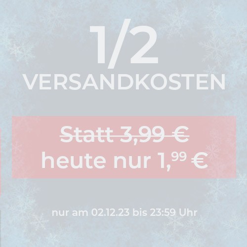 halbe Versandkosten