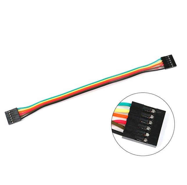 Dupont Kabel Schwarz 2x 2.54mm 1-Pin Crimp Kontakt Buchse Jumper Wire Cable 50cm 