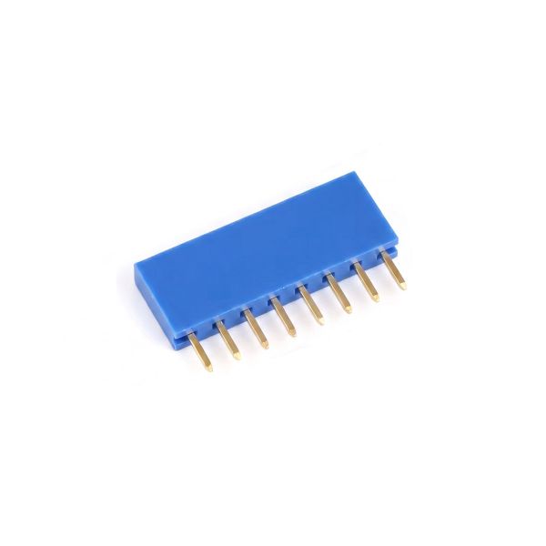 20x Buchsenleiste 8-polig 2,54mm blau