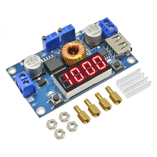 Step-Down Spannungswandler DC 5-36V auf 1.25-32V 5A mit LED Display USB