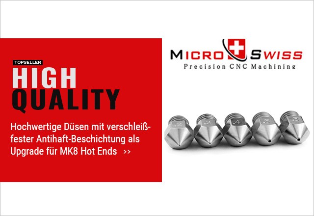 Micro Swiss hochwertige Düsen MK8 Hot Ends