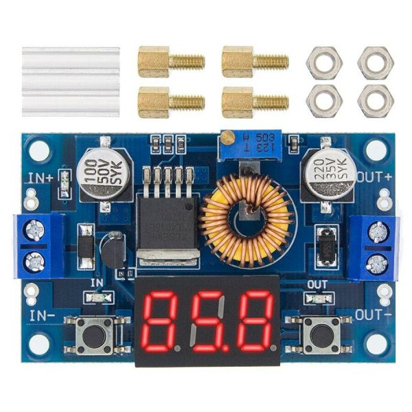 Step-Down Spannungswandler DC 5-36V auf 1.25-32V 5A mit 3 Bit LED Display USB