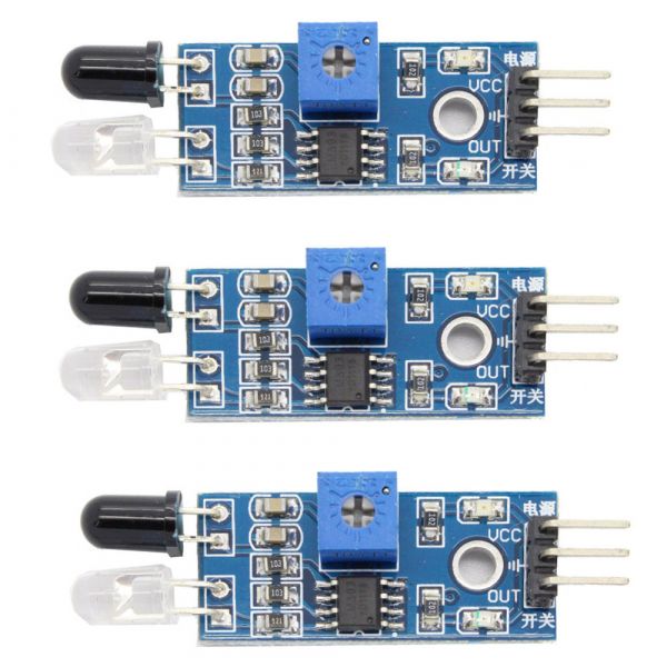 3x IR Infrarot Sensor Hinderniserkennung Abstandssensor